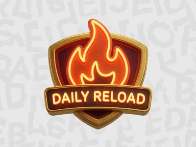 Leuchtendes Flammen-Badge als Symbol f&uuml;r die t&auml;gliche Reload-Aktion bei 30bet Casino