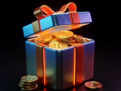 Leuchtende Geschenkbox mit Goldm&uuml;nzen als Symbol f&uuml;r den 30bet Casino Willkommensbonus