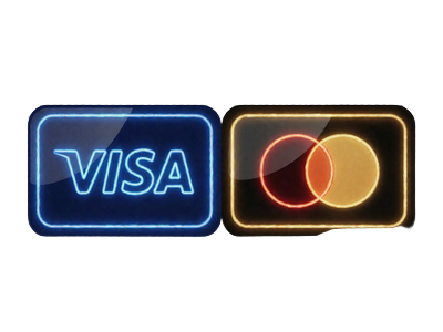 Visa und Mastercard Kartensymbole als Einzahlungsmethode bei 30bet Casino